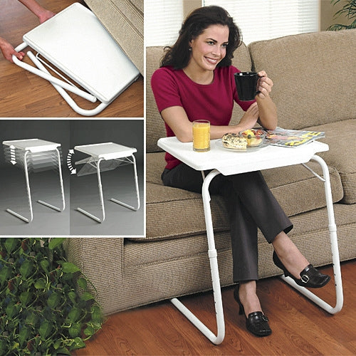 Plastic Pad Steel Tube Bracket Liftable Foldable Portable Multi-purpose Laptop Table, Adjustable Height: 53-74cm, Adjustable Angle: 30 Degrees / 60 Degrees / 90 Degrees / 180 Degrees - Laptop Stand by PMC Jewellery | Online Shopping South Africa | PMC Jewellery | Buy Now Pay Later Mobicred