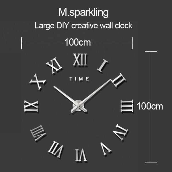 40 inch Creative Living Room Decorative Ticking Wall Clock(Gold) - free shipping - PMc TechLife - Order now!