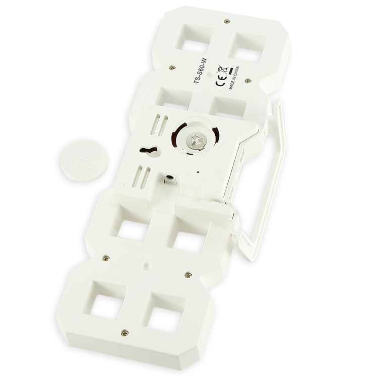 Multi-Function Large 3D LED Digital Wall Alarm Clock with Snooze Function, 12/24 Hours Display for Home, Kitchen, Office, DC 5V, CE Certificated(White) - Wall Clock by PMc TechLife | Online Shopping South Africa | PMc TechLife | Buy Now Pay Later Mobicred