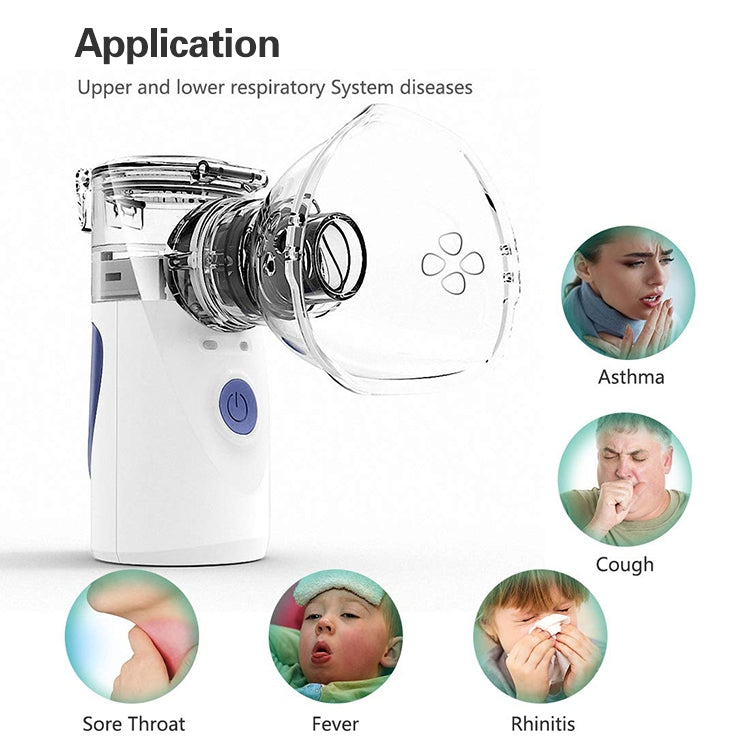 Portable Ultrasonic Nebulizer Mini Handheld Inhaler Respirator Health Care Home Machine Atomizer for Children - Ultrasonic Atomizer by PMC Jewellery | Online Shopping South Africa | PMC Jewellery