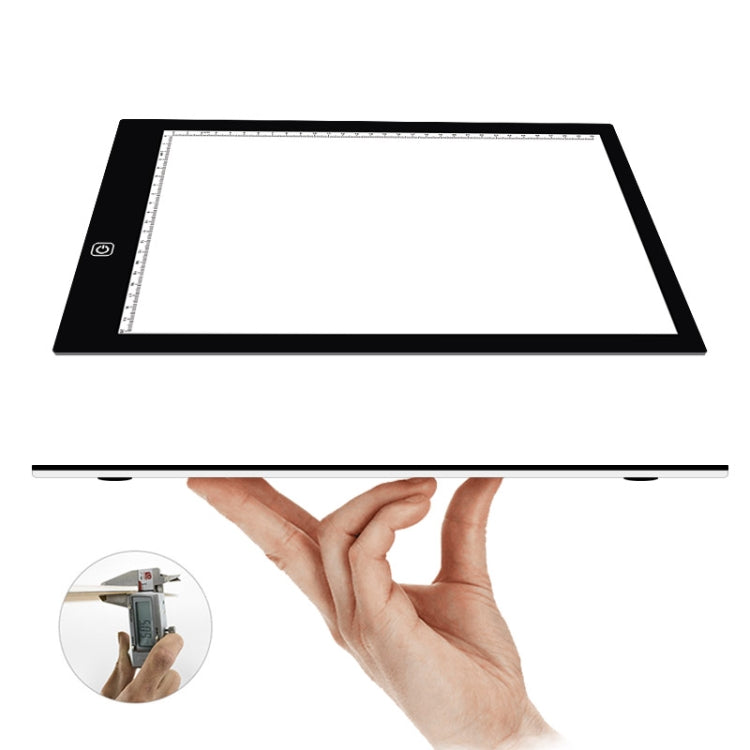 A4 Size LED Three Level of Brightness Dimmable Acrylic Copy Boards for Anime Sketch Drawing Sketchpad, with 1.5m USB Cable -  by PMC Jewellery | Online Shopping South Africa | PMC Jewellery | Buy Now Pay Later Mobicred