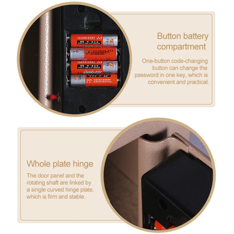 17E Home Mini Electronic Security Lock Box Wall Cabinet Safety Box without Coin-operated Function(White) - Safety Box by PMc TechLife | Online Shopping South Africa | PMc TechLife | Buy Now Pay Later Mobicred