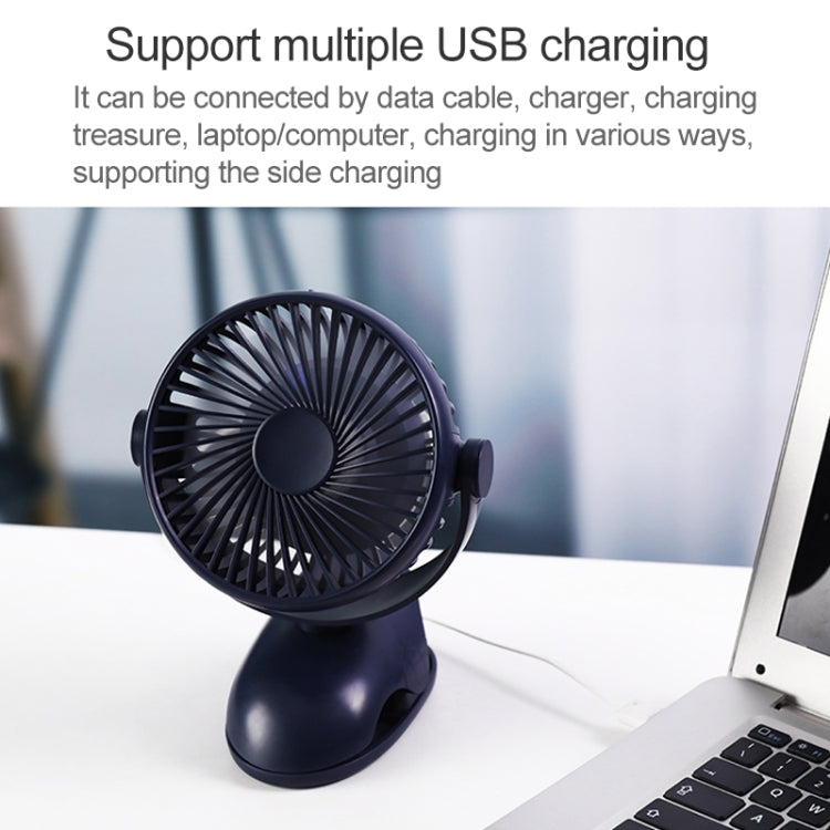 OCUBE D603 4W USB Charging Portable Desktop Fan Clip Fan,  with 4 Speed Control (Green) - Electric Fans by OCUBE | Online Shopping South Africa | PMC Jewellery | Buy Now Pay Later Mobicred