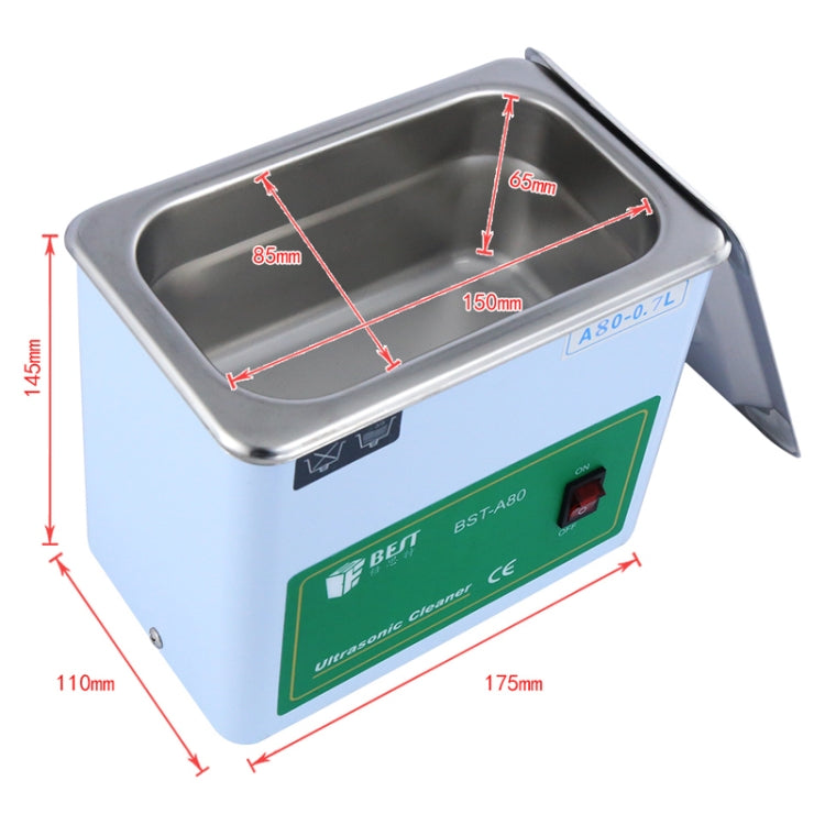 BEST-A80 0.7L Ultrasonic Washing Machine (Voltage 220V) - free shipping - PMC TechLife - Order now!