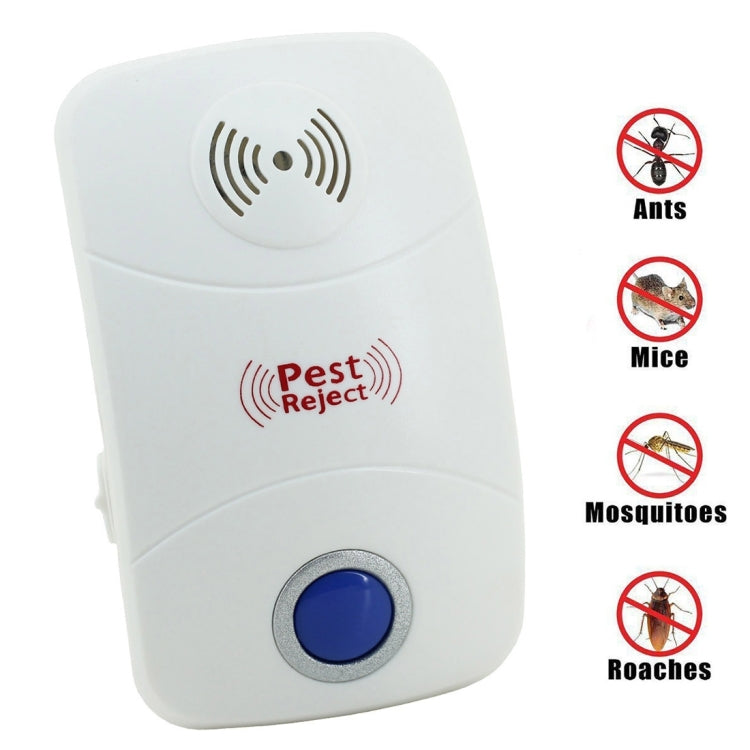 Electronic Ultrasonic Mosquito Rat Pest Control Repeller with LED Light, UK Plug, AC90V-250V(White) - Repellents by PMC Jewellery | Online Shopping South Africa | PMC Jewellery | Buy Now Pay Later Mobicred