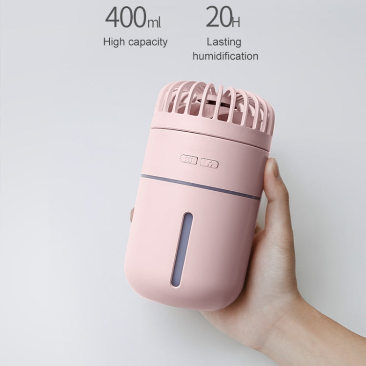 T9 Portable Adjustable USB Charging Desktop Humidifying Fan with 3 Speed Control (Pink) - Electric Fans by PMC Jewellery | Online Shopping South Africa | PMC Jewellery | Buy Now Pay Later Mobicred