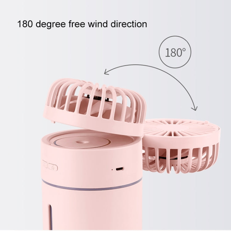 T9 Portable Adjustable USB Charging Desktop Humidifying Fan with 3 Speed Control (Pink) - Electric Fans by PMC Jewellery | Online Shopping South Africa | PMC Jewellery | Buy Now Pay Later Mobicred