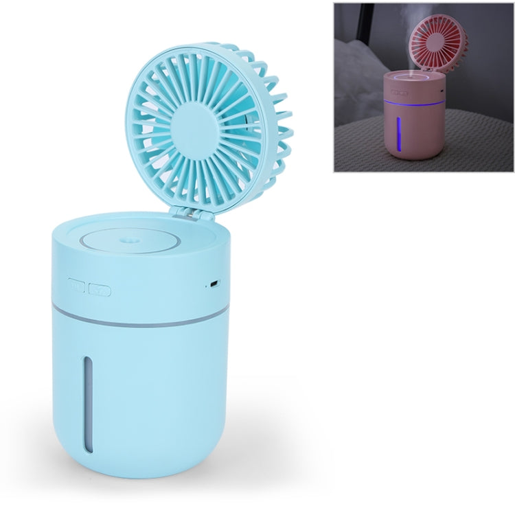 T9 Portable Adjustable USB Charging Desktop Humidifying Fan with 3 Speed Control (Blue) - Electric Fans by PMC Jewellery | Online Shopping South Africa | PMC Jewellery | Buy Now Pay Later Mobicred