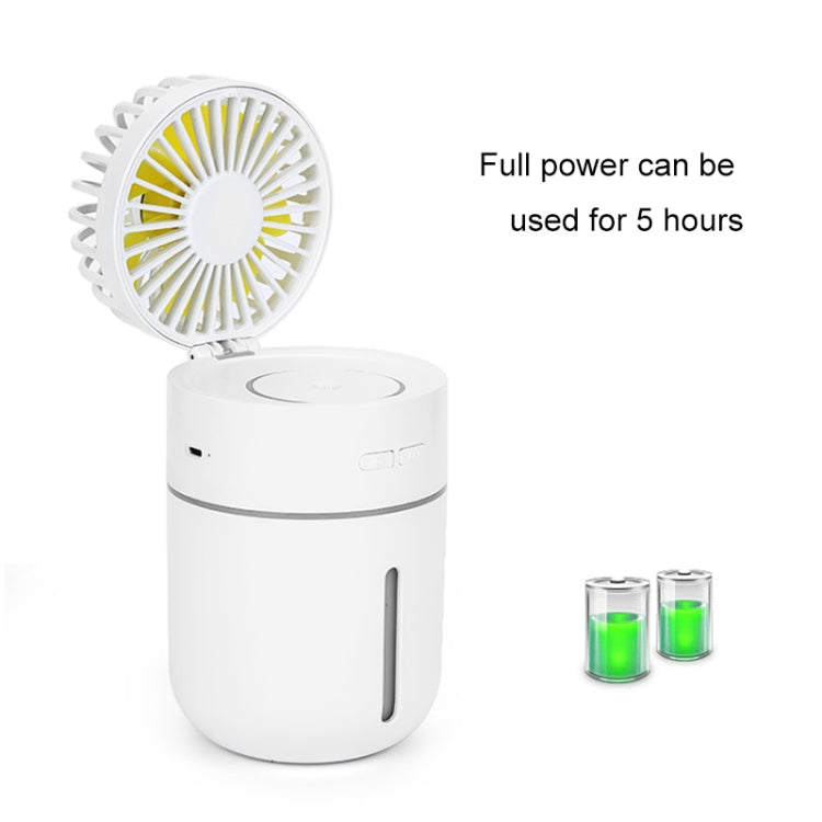 T9 Portable Adjustable USB Charging Desktop Humidifying Fan with 3 Speed Control (Blue) - Electric Fans by PMC Jewellery | Online Shopping South Africa | PMC Jewellery | Buy Now Pay Later Mobicred