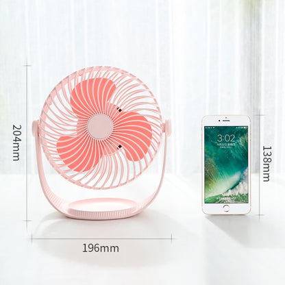 F12 Portable Rotatable USB Charging Stripe Desktop Fan with 3 Speed Control (White) - Electric Fans by PMC Jewellery | Online Shopping South Africa | PMC Jewellery | Buy Now Pay Later Mobicred