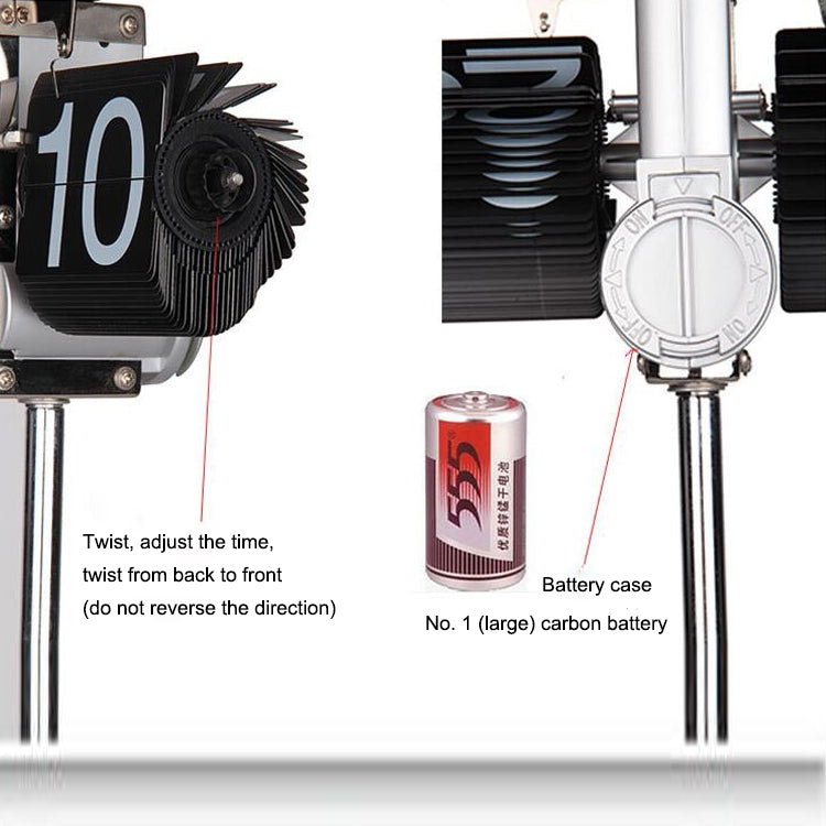 Creative Home Office Bedroom Retractable Flip Trolley Small Balance Clock - Novelty Clock by PMc TechLife | Online Shopping South Africa | PMc TechLife | Buy Now Pay Later Mobicred