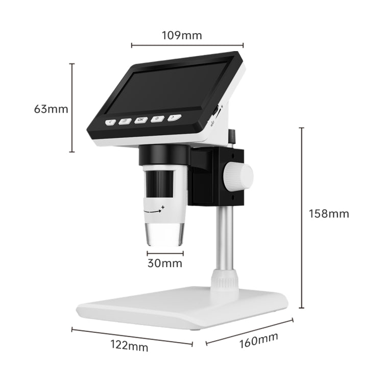 50X-1000X 1080P Portable Electronic Digital Desktop Microscope with LED Light (White) - free shipping - PMC TechLife - Order now!