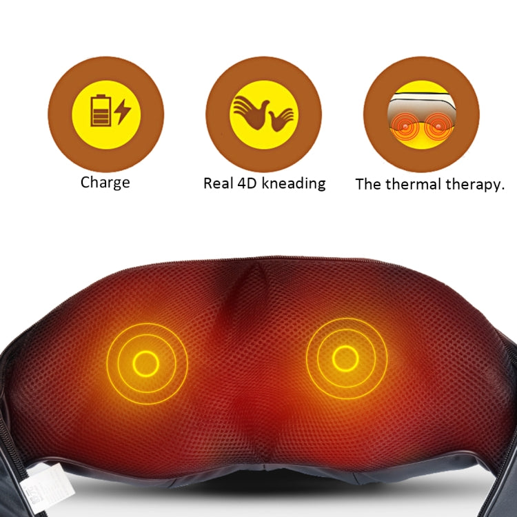 USB Charging Vibration Machine Neck Shawl Kneading Back Shoulder Vibration Massager - free shipping - PMC TechLife - Order now!