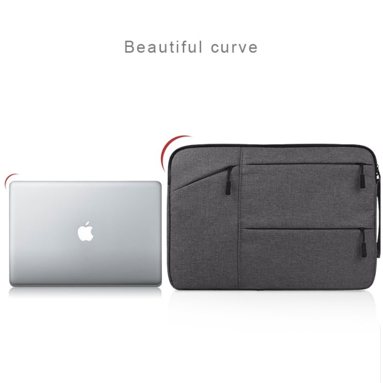 Universal Multiple Pockets Wearable Oxford Cloth Soft Portable Simple Business Laptop Tablet Bag, For 12 inch and Below Macbook, Samsung, Lenovo, Sony, DELL Alienware, CHUWI, ASUS, HP(Grey) - 12.1 inch by PMC Jewellery | Online Shopping South Africa | PMC Jewellery | Buy Now Pay Later Mobicred