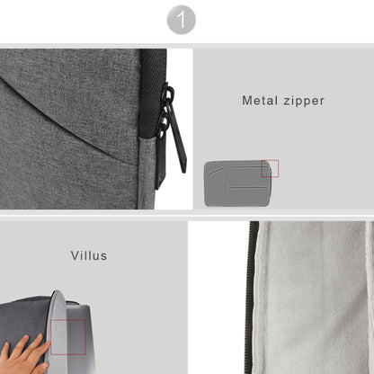 Universal Multiple Pockets Wearable Oxford Cloth Soft Portable Simple Business Laptop Tablet Bag, For 12 inch and Below Macbook, Samsung, Lenovo, Sony, DELL Alienware, CHUWI, ASUS, HP(Grey) - 12.1 inch by PMC Jewellery | Online Shopping South Africa | PMC Jewellery | Buy Now Pay Later Mobicred