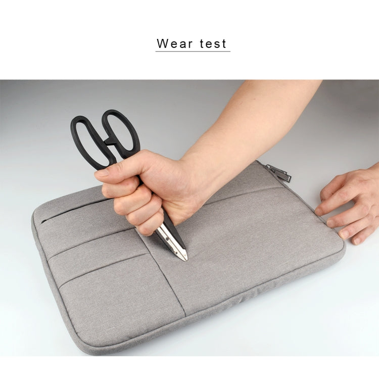 Universal Multiple Pockets Wearable Oxford Cloth Soft Portable Leisurely Laptop Tablet Bag, For 12 inch and Below Macbook, Samsung, Lenovo, Sony, DELL Alienware, CHUWI, ASUS, HP (Grey) - 12.1 inch by PMC Jewellery | Online Shopping South Africa | PMC Jewellery | Buy Now Pay Later Mobicred