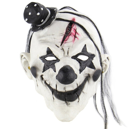 Halloween Festival Party Latex Devil Clown Frightened Mask Headgear, with Hair - Halloween Masks by PMC Jewellery | Online Shopping South Africa | PMC Jewellery