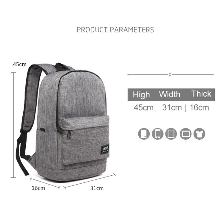 Universal Multi-Function Oxford Cloth Laptop Shoulders Bag Backpack with External USB Charging Port, Size: 45x31x16cm, For 15.6 inch and Below Macbook, Samsung, Lenovo, Sony, DELL Alienware, CHUWI, ASUS, HP(Black) - Backpack by PMC Jewellery | Online Shopping South Africa | PMC Jewellery | Buy Now Pay Later Mobicred