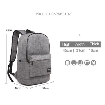 Universal Multi-Function Oxford Cloth Laptop Shoulders Bag Backpack with External USB Charging Port, Size: 45x31x16cm, For 15.6 inch and Below Macbook, Samsung, Lenovo, Sony, DELL Alienware, CHUWI, ASUS, HP(Grey) - Backpack by PMC Jewellery | Online Shopping South Africa | PMC Jewellery | Buy Now Pay Later Mobicred