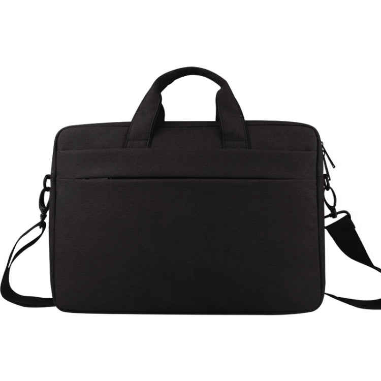 Breathable Wear-resistant Thin and Light Fashion Shoulder Handheld Zipper Laptop Bag with Shoulder Strap, For 13.3 inch and Below Macbook, Samsung, Lenovo, Sony, DELL Alienware, CHUWI, ASUS, HP(Black) - 13.3 inch by PMC Jewellery | Online Shopping South Africa | PMC Jewellery | Buy Now Pay Later Mobicred