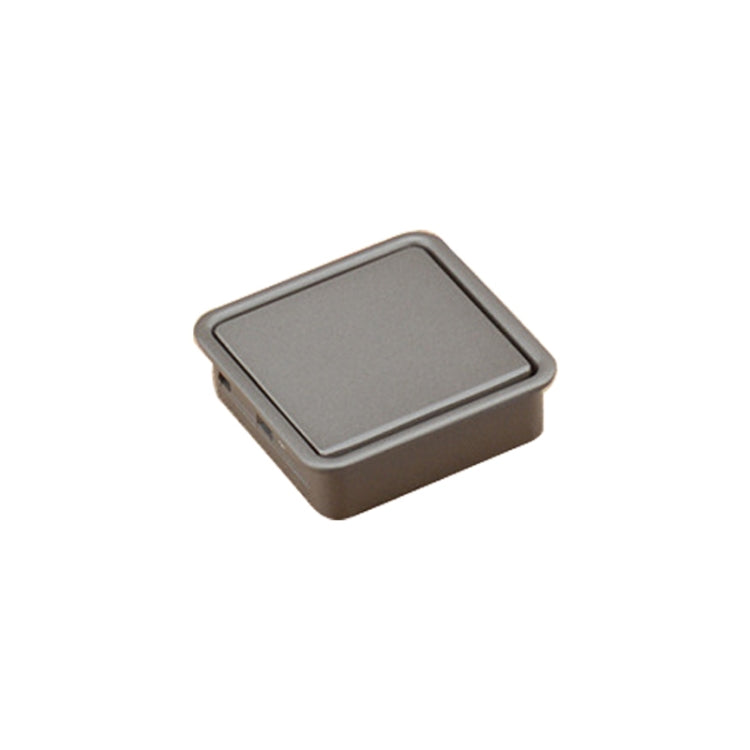Simple Wardrobe Slotted Scrub Handle Concealed Recessed Drawer Invisible Handle, Single Hole (Grey) - Furniture Accessories by PMC TechLife | Online Shopping South Africa | PMC TechLife