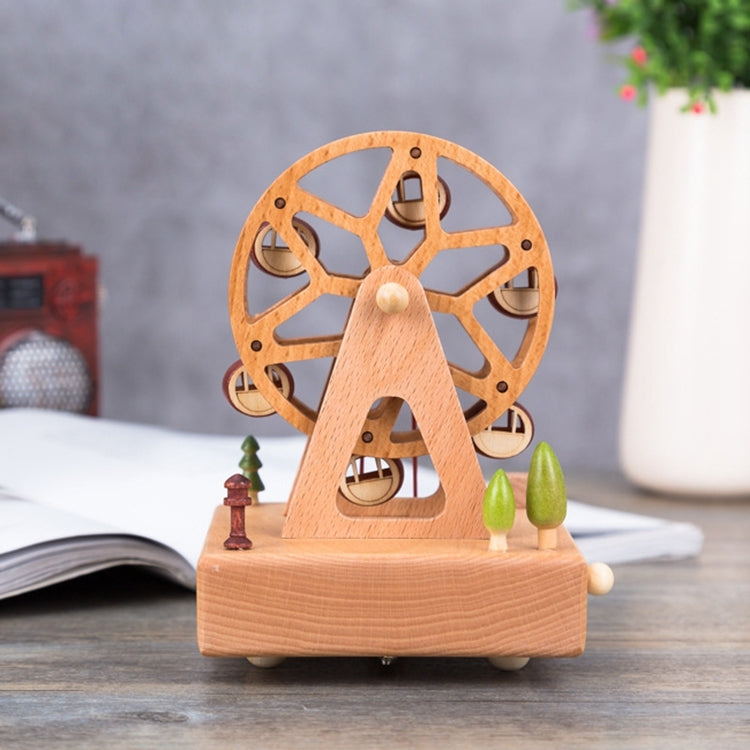 Round Ferris Wheel Shape Home Decor Originality Wooden Musical Boxes - Music Box by PMC Jewellery | Online Shopping South Africa | PMC Jewellery | Buy Now Pay Later Mobicred