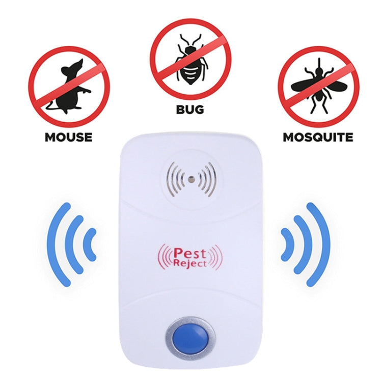 Electronic Ultrasonic Mosquito Rat Pest Control Repeller with LED Light, US Plug, AC90V-250V(White) - Repellents by PMC TechLife | Online Shopping South Africa | PMC TechLife | Buy Now Pay Later Mobicred