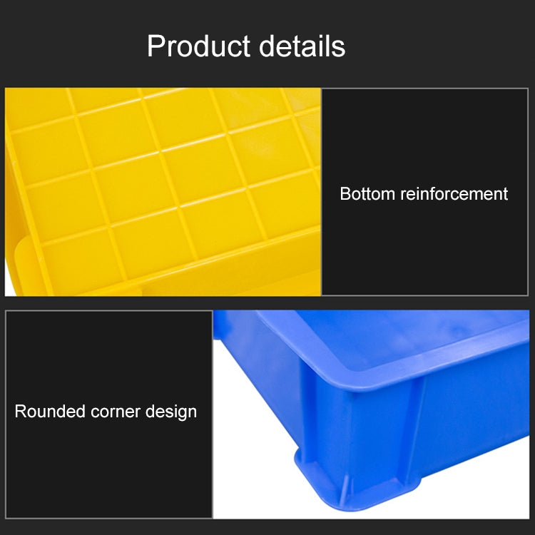 Thick Multi-function Material Box Brand New Flat Plastic Parts Box Tool Box, Size: 25.3cm x 18cm x 7.4cm(Blue) - Storage Bags & Boxes by PMC TechLife | Online Shopping South Africa | PMC TechLife | Buy Now Pay Later Mobicred