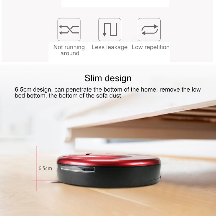 FD-RSW(E) Smart Household Sweeping Machine Cleaner Robot(Red) - Robot Vacuum Cleaner by PMC TechLife | Online Shopping South Africa | PMC TechLife | Buy Now Pay Later Mobicred