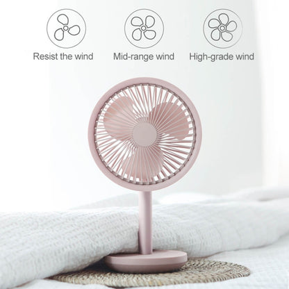 Original Xiaomi Youpin SOLOVE USB Charging Desktop Electric Fan Dormitory Office Mini Fan, with 3 Speed Control(Pink) - Electric Fans by Xiaomi | Online Shopping South Africa | PMC Jewellery | Buy Now Pay Later Mobicred