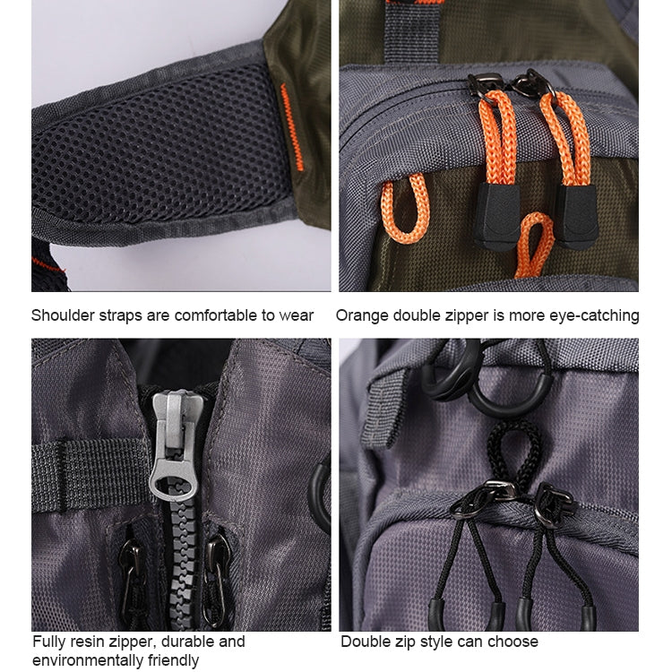 MANNER Outdoor Multifunctional Fishing Life Vest Swimming Life Jacket (Army Green) - Others by PMc TechLife | Online Shopping South Africa | PMc TechLife | Buy Now Pay Later Mobicred