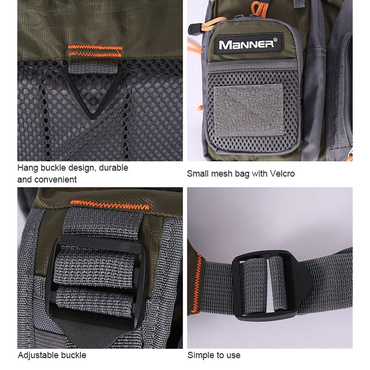 MANNER Outdoor Multifunctional Fishing Life Vest Swimming Life Jacket (Army Green) - Others by PMc TechLife | Online Shopping South Africa | PMc TechLife | Buy Now Pay Later Mobicred