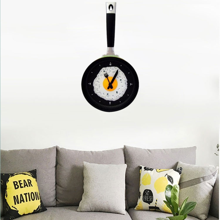Fried Egg Pan Shape Creative Living Room Decorative Wall Clock (Green) - Wall Clock by PMc TechLife | Online Shopping South Africa | PMc TechLife | Buy Now Pay Later Mobicred