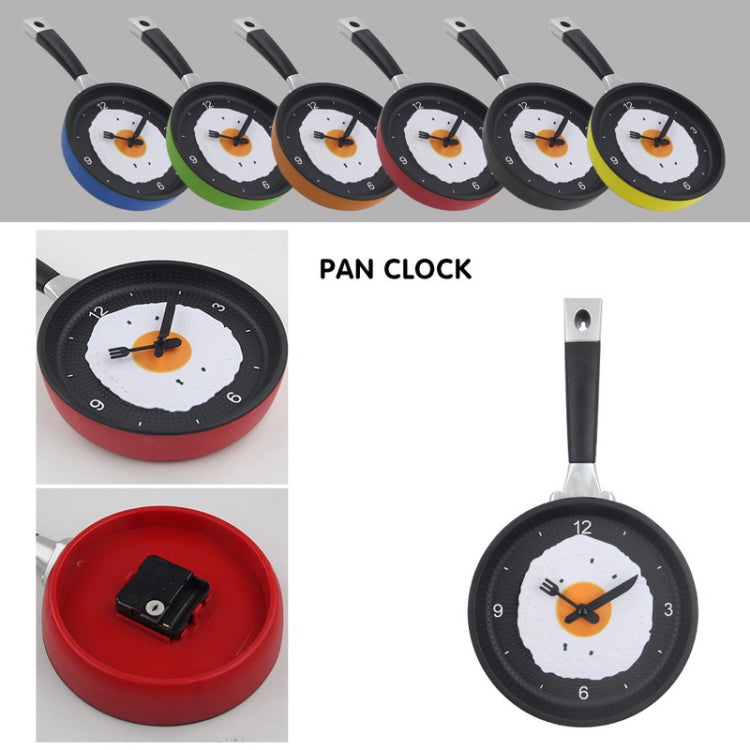 Fried Egg Pan Shape Creative Living Room Decorative Wall Clock (Yellow) - Wall Clock by PMc TechLife | Online Shopping South Africa | PMc TechLife | Buy Now Pay Later Mobicred