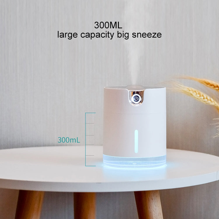 WT-H16 USB Charging Water Pattern Atomizing Humidifier with Colorful Night Lights, Water Tank Capacity: 300mL (White) - free shipping - PMC TechLife - Order now!