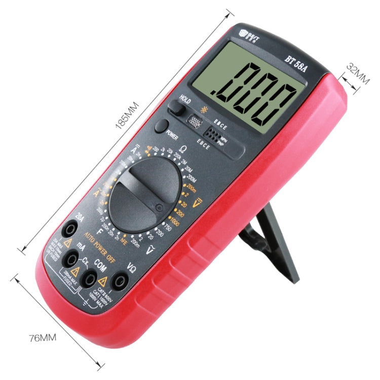 Repair Tools for Mobile & Tablet, BEST-58A Multi Function Digital Multimeter - Current & Voltage Tester by BEST | Online Shopping South Africa | PMC TechLife | Buy Now Pay Later Mobicred