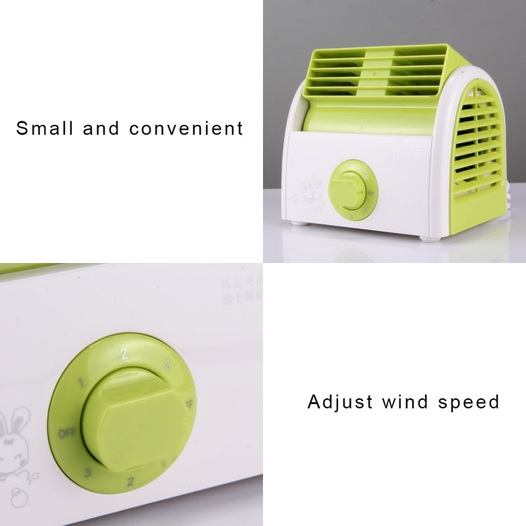 30W Turbine No Blade Mini Desktop Mute Fan for Dormitory / Bedroom / Living Room / Office, 3 Kinds Speed Modes, AC 220V(Green) - Electric Fans by PMC Jewellery | Online Shopping South Africa | PMC Jewellery | Buy Now Pay Later Mobicred