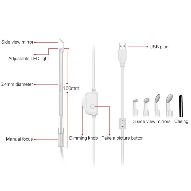 Supereyes Y003 Pet Ear Canal Nasal Cavity Waterproof Electronic Digital Endoscope -  by Supereyes | Online Shopping South Africa | PMC Jewellery | Buy Now Pay Later Mobicred