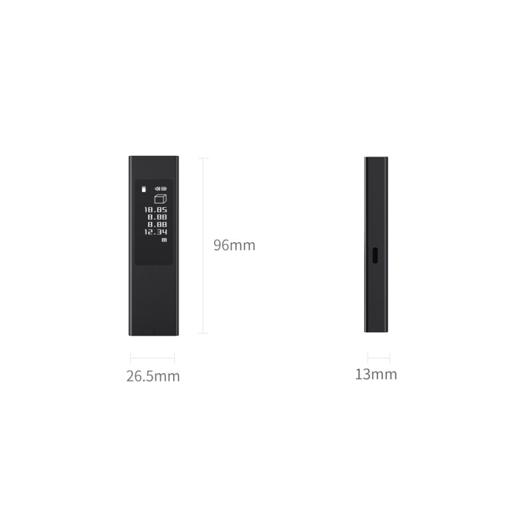 Original Xiaomi Youpin DUKA LS5 Touch Screen High-precision Infrared Laser Rangefinder (Black) - Laser Rangefinder by Xiaomi | Online Shopping South Africa | PMC TechLife | Buy Now Pay Later Mobicred