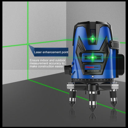 MBOOS LD Blue Light 5 Line Outdoor Laser Level Instrument with Suitcase & 1m Tripod - Laser Rangefinder by PMC Jewellery | Online Shopping South Africa | PMC Jewellery | Buy Now Pay Later Mobicred