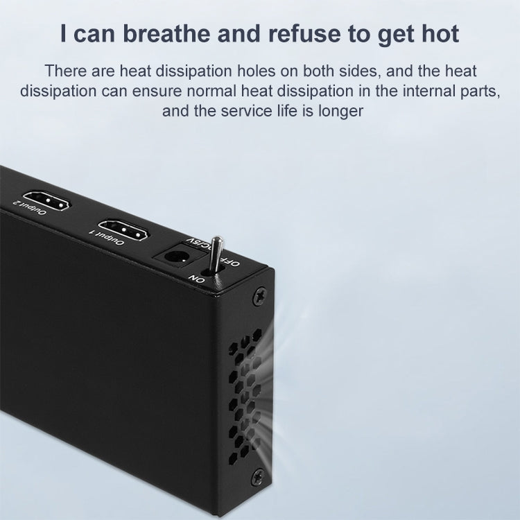 Measy SPH104 1 to 4 4K HDMI 1080P Simultaneous Display Splitter, US Plug - free shipping - PMC Jewellery - Order now!