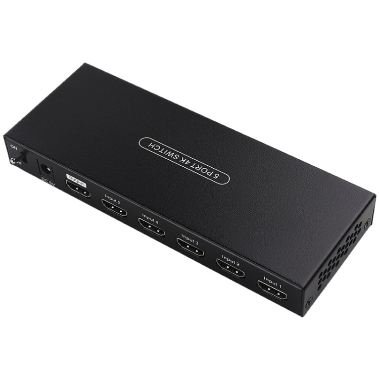 Measy SWH4651 4K 60Hz 5 In 1 Out HDMI Converter Switcher, Plug Type: US Plug (Black) - Switch by Measy | Online Shopping South Africa | PMC Jewellery | Buy Now Pay Later Mobicred