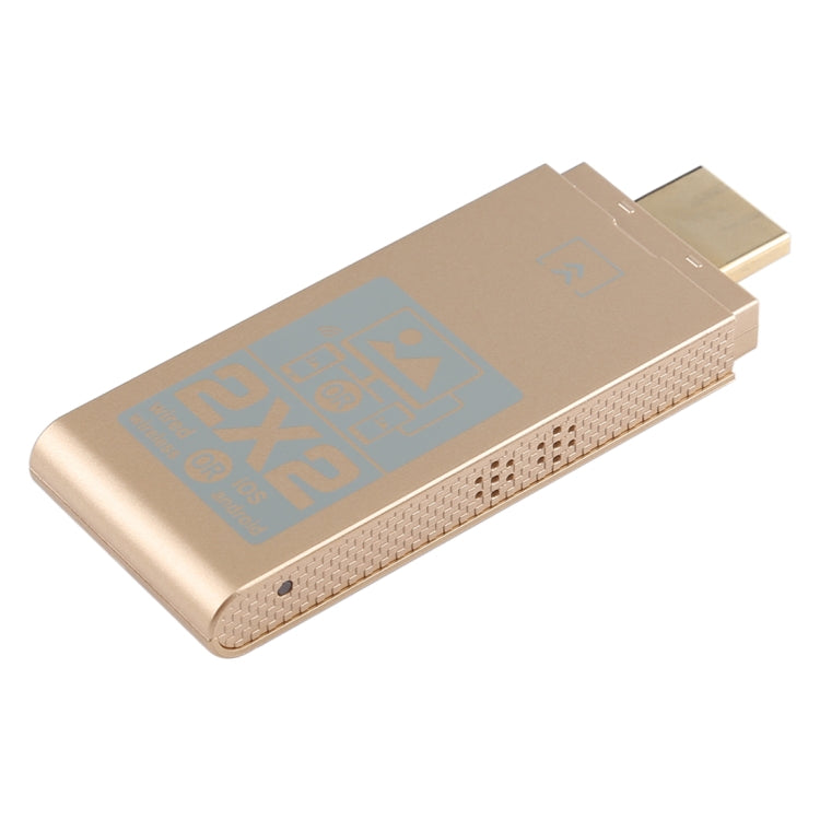 2 Systems x 2 Modes Super Dongle Wire and Wireless HDMI HDTV Mirror Adapter for Android, iOS (Gold) - Wireless Display Dongle by PMC Jewellery | Online Shopping South Africa | PMC Jewellery | Buy Now Pay Later Mobicred