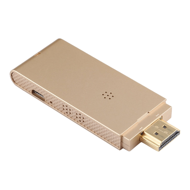 2 Systems x 2 Modes Super Dongle Wire and Wireless HDMI HDTV Mirror Adapter for Android, iOS (Gold) - Wireless Display Dongle by PMC Jewellery | Online Shopping South Africa | PMC Jewellery | Buy Now Pay Later Mobicred