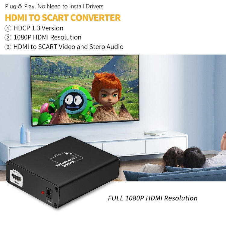 NEWKENG C8 HDMI to SCART Video Converter - Converter by PMC Jewellery | Online Shopping South Africa | PMC Jewellery | Buy Now Pay Later Mobicred