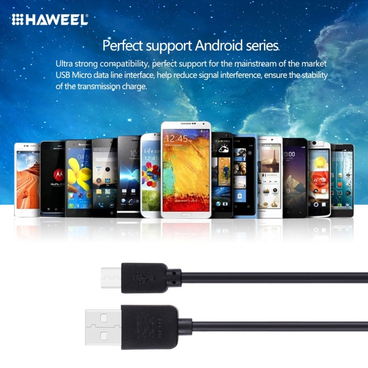 5 PCS HAWEEL 1m High Speed Micro USB to USB Data Sync Charging Cable Kits, For Samsung, Huawei, Xiaomi, LG, HTC and other Smartphones - Micro USB Cable by PMC Jewellery | Online Shopping South Africa | PMC Jewellery | Buy Now Pay Later Mobicred