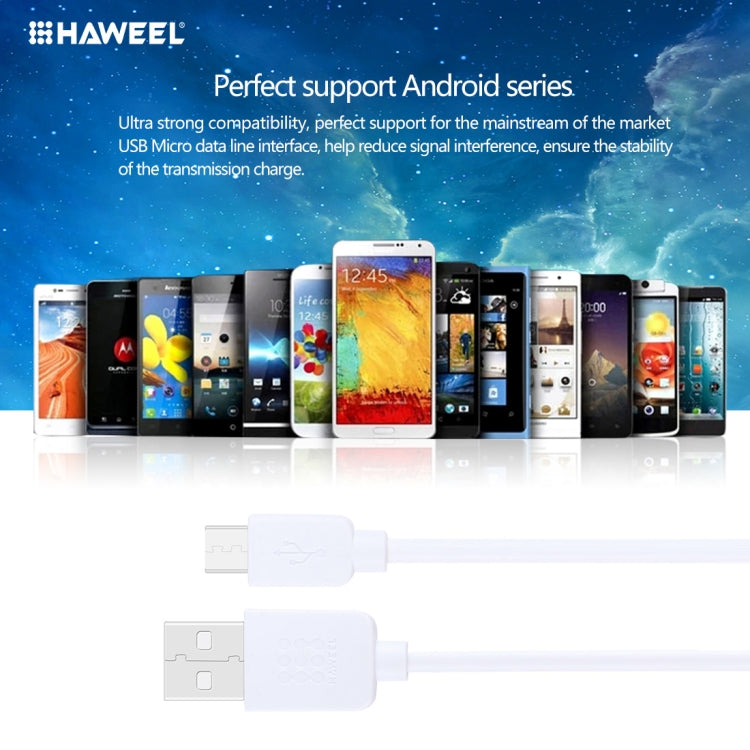 5 PCS HAWEEL 1m High Speed Micro USB to USB Data Sync Charging Cable Kits, For Samsung, Huawei, Xiaomi, LG, HTC and other Smartphones - Micro USB Cable by PMC Jewellery | Online Shopping South Africa | PMC Jewellery