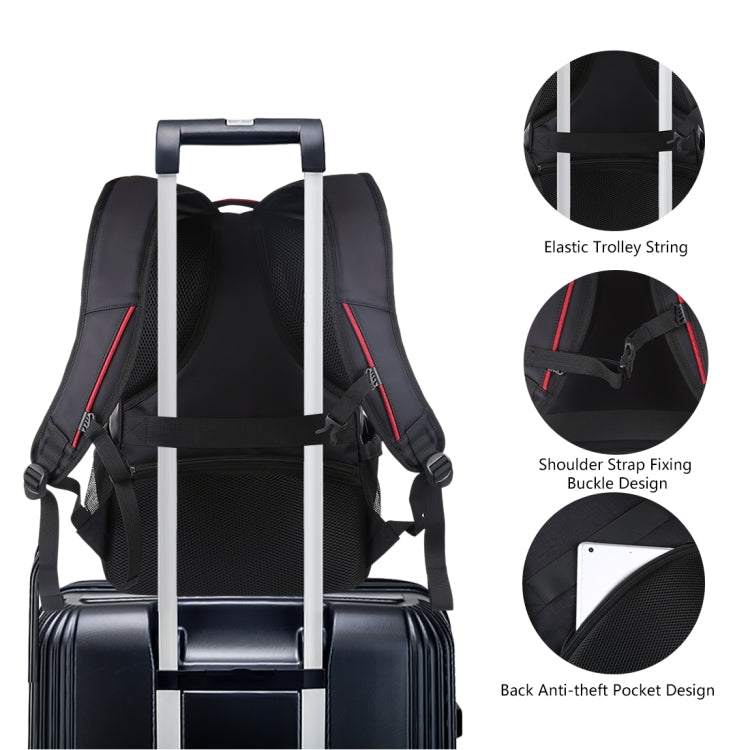 HAWEEL Foldable Removable Outdoor Portable Dual Shoulders Laptop Backpack(Black) - Backpack by HAWEEL | Online Shopping South Africa | PMC Jewellery | Buy Now Pay Later Mobicred