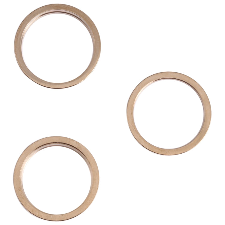 3 PCS Rear Camera Glass Lens Metal Outside Protector Hoop Ring for iPhone 13 Pro(Gold) - Camera Series by PMc TechLife | Online Shopping South Africa | PMc TechLife | Buy Now Pay Later Mobicred