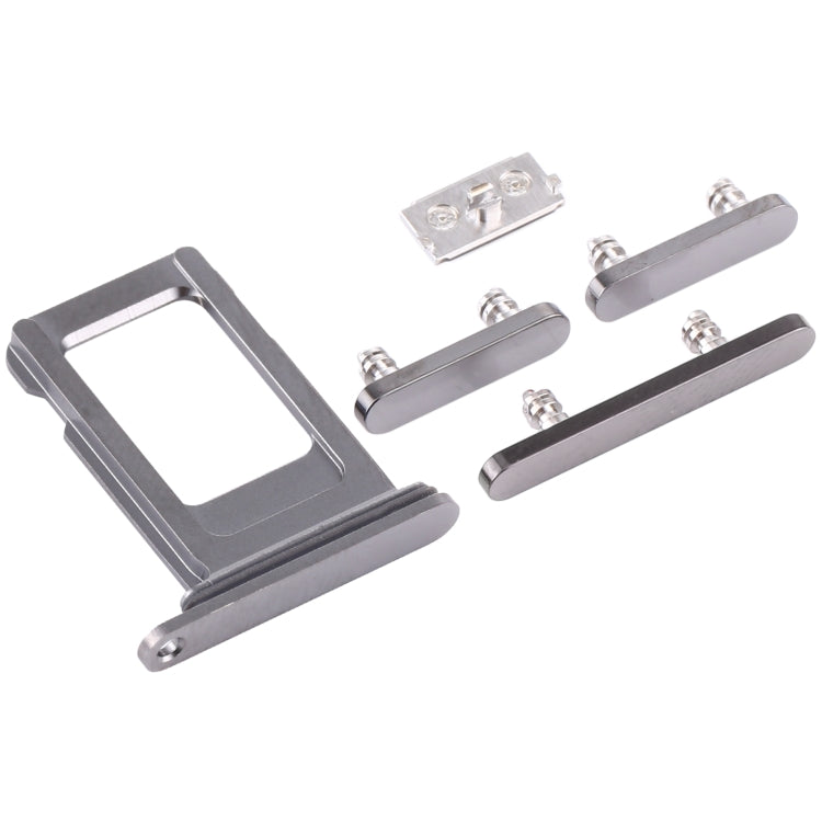 SIM Card Tray + Side Keys for iPhone 12 Pro Max(Graphite) - Side Key & Card Tray by PMc TechLife | Online Shopping South Africa | PMc TechLife | Buy Now Pay Later Mobicred